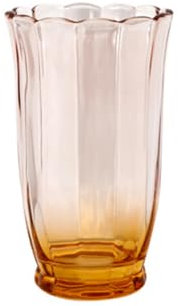 Jarsense Große Kelchgläser, 425 ml, Vintage-Farbverlauf, für Limonade und Saft, Orange-Rosa