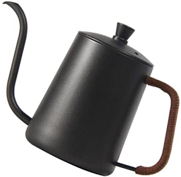 ABOOFAN Jarra Cafetera Goteo Hervidor De Agua Cafetera De Acero Inoxidable Uso Doméstico Diseño