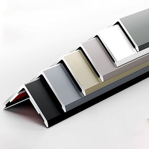 Selbstklebendes Aluminium Eckschutzprofil Winkelleiste für Wand und Deckenübergänge, Treppenkanten & Möbel Antikollisions-Kantenschutzleiste (Haus, Küche, Büro) Innenbereich & Außenbereich(Diamantweiß