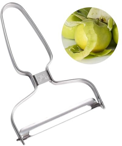 Extra Wide Vegetable Peeler – 150x95mm Stainless Steel Blade – Speed and Easy Peeler, Peeling Tool, Rustproof, Wide Mouth Peel Knife, Peelers for Kitchen – Silver
