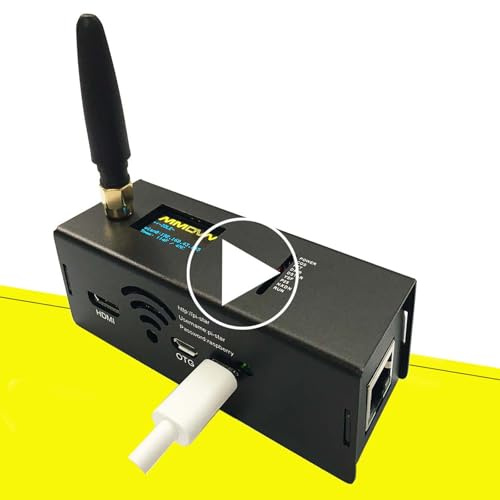 MM100 Upgraded MMDVM Hotspot Ethernet WLAN Port & WiFi DMR D-Star YSF P25 NXDN POCSAG Digital Voice Modem Preloaded Pi-Star 4.2 Aluminum Case Two Colors OLED Screen