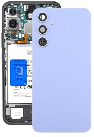 Ersatz-Akkudeckel für Samsung Galaxy A54 SM-A546B, Ersatz-Akkudeckel mit Kameralinsenabdeckung, Violett