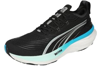 Puma Herren Foreverrun Nitro 2 Laufschuhe Stabilitätsschuh Puma Black-Speed Blue - Schwarz 44