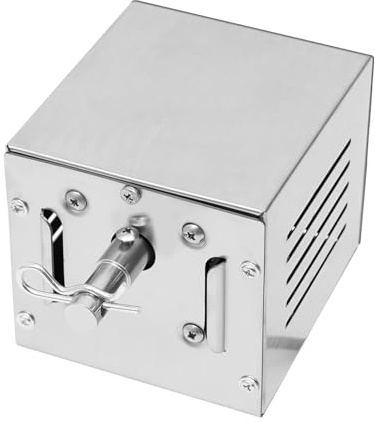 BraveeFly Edelstahl Grillmotor, 2.5r/min BBQ Rotisserie Grillmotor, Spanferkelgrillmotor Roaster Grill Zubehör, für Funktioniert mit den Meisten Grills