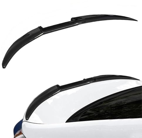 QMMMNH Auto Heckspoiler Spoiler, für Peugeot 207 CC (WD) Coupé Cabrio 2007-2015 Autospoiler,ABS Dachspoiler Kofferraum Kofferraumspoiler,Bodykits Zubehör,A/Glossy Black