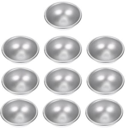 Halbkreisförmige Badebombenform aus Aluminiumlegierung, Silber