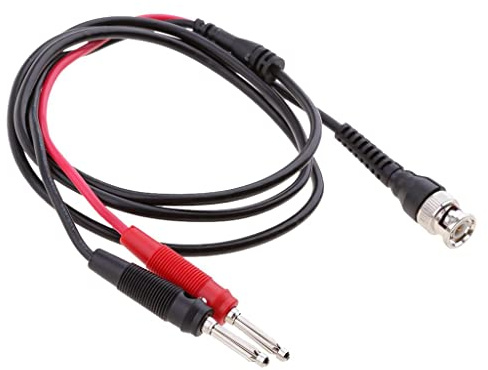 Sharplace Dual 4mm Stapelbarer Bananenstecker zu BNC Q9 mit Messleitungen Sondenkabel 120 cm
