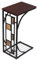 Yaheetech Mesa Auxiliar Forma C Mesa Lateral para Sofa Salon de Metal Madera Mesa De Centro Mesita para Ordenador Portátil 21x30,5x53 cm