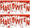 com-four® 2x Halloween Tür-Deko Set - Horror Party Banner - Dekoration zum Schmücken von Wänden, Türen, Fenstern und mehr - Halloween Dekoration (02 teilig - Halloween Banner)