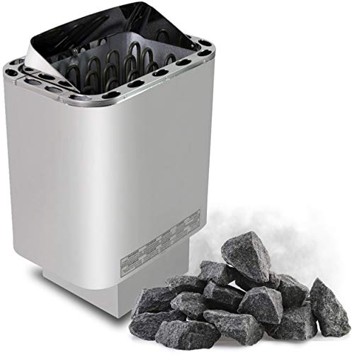 Sentiotec Nordex hot.line finnischer Saunaofen Saunaheizgerät 6/8 / 9 kW optional mit Saunasteine (6 kW, Mit Saunasteine)