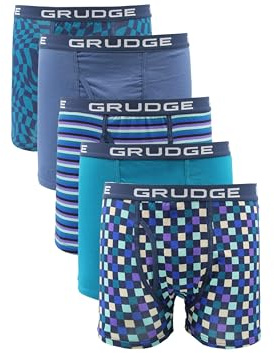 WEAR IF U DARE Men's Boxers Shorts (5 Pack) Multipacked Underwear Gift Set | Comfortable Stretch Cotton Mens Trunks, Colourful Underpants Briefs