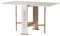 Liberoshopping Tavolo da pranzo richiudibile in legno 136x74 cm salvaspazio SUSANNA (Bianco)