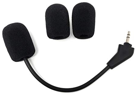 TNE - Corsair Replacement Game Mic 3.5mm Microphone Boom for Corsair HS50 Pro, HS60, HS70 SE Gaming Headsets | Extra Foam Cover Pop Filters