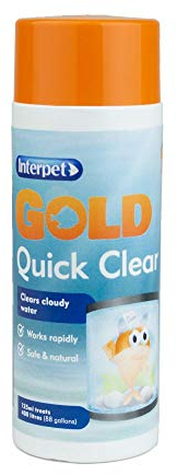 Interpet Gold Quick Clear for Goldfish Bowls, Fish Tanks, Aquariums, clears cloudy water, 125ml
