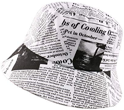 Bucket Hat Hut Damen Herren Schwarzweiss-Buchstaben-Druck-Sonnenhut-Mode-Fischer-Hüte-Männer-Frauen-Eimer-Hut-Angelkappe-04