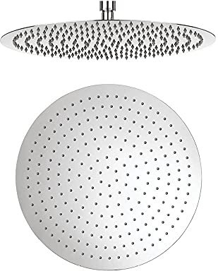 ENKI, R29, Round Ultra Slim Shower Head Stainless Steel 400Mm - Chrome