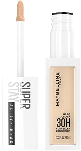 Maybelline New York Super Stay Liquid Concealer Makeup, Full Coverage Concealer, Jusqu'à 30 heures d'usure, résistant au transfert, finition mate naturelle, sans huile, disponible en 16 teintes, 15,