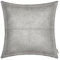 BRAWARM Grauer Leder-Kissenbezug 40,6 x 40,6 cm, Kunstleder-Kissenbezug mit Paspelierung, handgenähtes Leder, dekorative Kissenbezüge für Couch, Sofa, Bett, Wohnzimmer, Garten