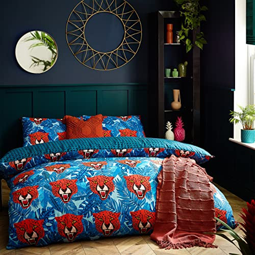furn. Untamed Bettbezug-Set, Blau, Einzelbett