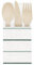 Unique 40969 Paper Cutlery Holders-Botanical Stripe Spring Party-Pack of 4