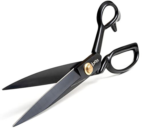 IPEA Forbici da Sarta professionali con Lame in Acciaio al Manganese e Impugnatura Super Comfort per un Uso Prolungato – 30 cm (12 pollici) – Forbice da Sarto per Taglio Tessuti, Vestiti, Sartoria