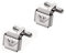 Emporio Armani Manschettenknöpfe Für Männer Essential, Länge: 15mm, Breite: 15mm, Höhe: 22.2mm Silber Edelstahl Manschettenknöpfe, EGS2917040