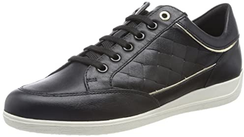 Geox Women's D Myria Trainers, Black, 7 UK