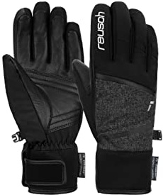 Reusch Skihandschuhe für Damen | extra warm & Winddicht mit Ziegenleder | wasserabweisende & atmungsaktive Winterhandschuhe mit Softshell, für Ski, Outdoor & Freizeit, Größe 6-8,5, Tessa STORMBLOXX