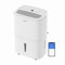 SHINCO Luftentfeuchter, 30L/24h, Raumgröße ca. 35m², Wifi-Funktion, 24H Timer, Wassertank 5L, Aktivkohlefilter, kontinuierlicher Abfluss, Weiß, SDZ1-30D