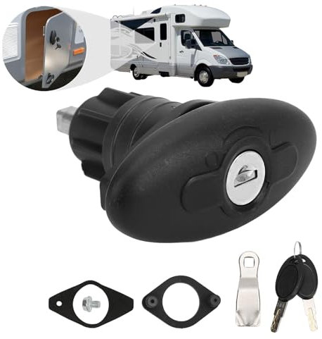 Serratura a compressione per porta della cabina per camper, serratura a tensione per porta della cabina rotante in nylon in lega di zinco da 30 mm per caravan, yacht, camper