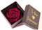 ROSEMARIE SCHULZ Heidelberg 1 dunkelrote Infinity Rose konserviert 8,5x8,5 cm haltbar 3 Jahre personalisierbare Rosenbox (Dunkelrot, Personalisiert)