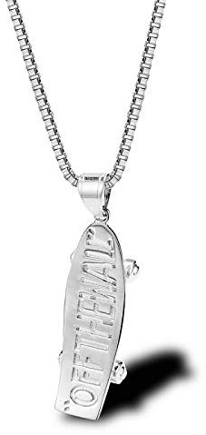 Bysonglezai Halskette Herren Pulloverkette Damen Anhänger Männer Frauen Geschenk Mode Street Skateboard Halskette Hiphop Rap Anhänger Mode Accessoires