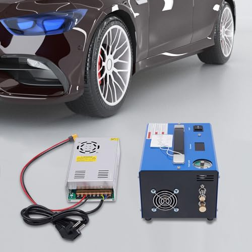 PCP Compresseur 4500 psi, pompe à air comprimé haute pression 12 V 300 bar Pompe à air haute pression Auto-Stop Compresseur avec transformateur 250 W Compresseur d'air pour bouteille de gonflage