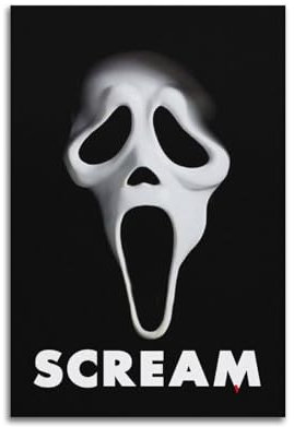 Greb Scream Filmposter auf Leinwand, künstlerisches Poster für Schlafzimmer, Wohnzimmer, Wände, 30 x 45 cm, ungerahmter Stil
