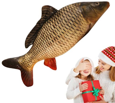 Fisch-Stofftier,Stofffisch-Plüschtier, Fischkissen Plüschfischspielzeug, Wurfkissen, Raumdekoration, Stofftier, Fisch-Plüschtier, Karpfen-Plüsch-Plüschkissen, weiches Fischkissen