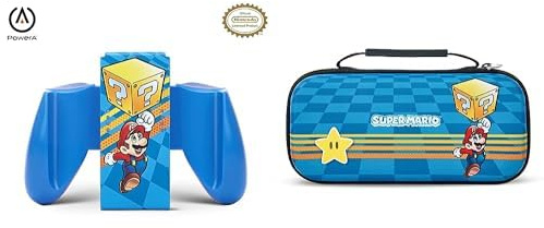 Joy-Con Comfort Grip for Nintendo Switch - Mystery Block Mario & Protection Case for Nintendo Switch Mystery Block Mario