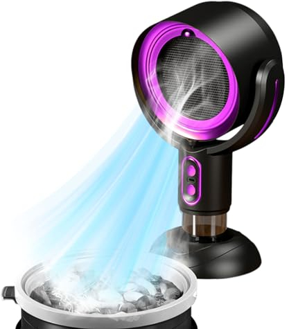 Hotte Aspirante Portable, Mini Hotte et Purificateur d'Air 2 en 1, Puissance d'Aspiration, Hotte de Bureau, Hotte Extracteur 2 Niveaux, Ventilateur Extracteur pour Cuisine, Camping, BBQ, Hot Pot,