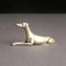 DUOLAIYUNSO Bronzefigur, 5,5 x 2,7 cm, massives Messing, Hunde-Schreibtisch-Ornamente, Vintage-Kupfertier-Miniaturen, Dekorationen, Geschenke, Heimdekoration