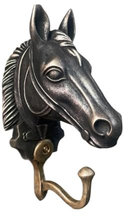 FytStycale Wandhaken mit Pferdekopf, Tierform, Kleiderhaken, Huthaken, Aufbewahrungshaken für Zuhause, für Badezimmer, Style A