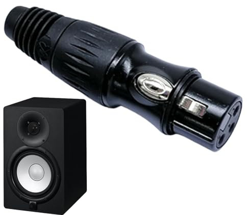 XLR Adapter - Portable 3 Pin Speaker Cable Connectors | Microphone Audio Socket, Small XLR Adapter Connectors for High Conductivity Ultra-Low NoiseAudio Converter for Camcorders, Recorders, Mixers