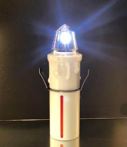 LUMINO ELETTRONICO VOTIVO PER CIMITERO - EXTRADURATA BATTERIA LOCULO: 1,5 ANNI / OSSARIO: 8 MESI | Candele led a batteria cimitero extradurata 245/547 giorni. (BIANCO INTERMITTENTE, PICCOLO - OSSARIO)