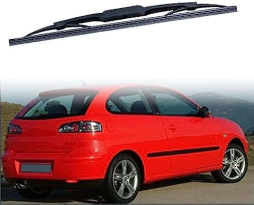 zjlgs Juego de Escobillas Limpiaparabrisas para Seat Ibiza 2002-2005, Escobilla Limpiaparabrisas Repuesto Limpiaparabrisas Trasero