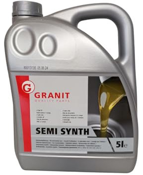 Granit 21088900V GEB5 Zweitaktmotorenöl 2-Takt Öl für Motorsägen Motorsensen Motorgeräte Gartengeräte teilsynthetisch 5 Liter