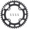CYSKY Plato de Bicicleta 104 BCD 40 42 44 46 48 50 52 Dientes Narrow Wide Monoplato con Pernos de piñón para Bicicleta de Montaña, Bicicleta de Carretera, Ebike (Negro, 46 Dientes)