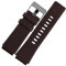 NFJNFCF Neues hochwertiges Leder-Uhrenarmband for Herren mit Kette, kompatibel mit Diesel DZ1089 DZ1123 DZ1132, Ersatz-Konvex-Schwarz-Armband 30 x 22 mm, 30 mm, 28 mm(Brown silver,28mm-18mm)