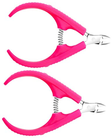 LOORGVEL 2 piezas Cortauñas de Cutícula Inoxidable Eliminador de Muerta Herramienta de de Uñas Accesorio de Manicura Diseño Ergonómico y Práctico