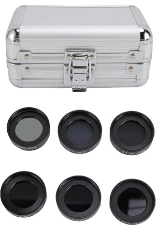 6 Stück 1,25-Zoll-Teleskopfilter, Neutraldichte-Mond-Astronomiefilter mit Gehäuse aus Aluminiumlegierung, Okularfilter für astronomische Teleskope
