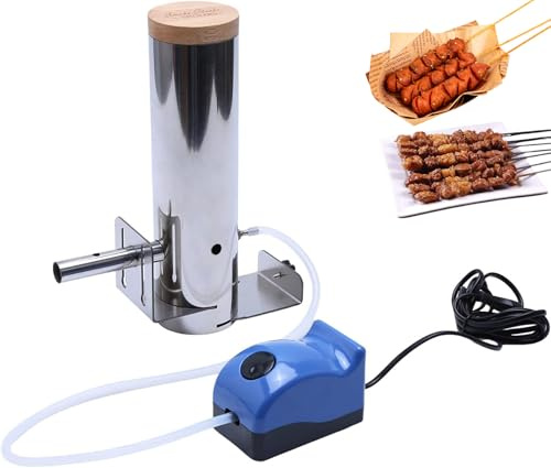 Generador de Humo Frío Acero Inoxidable con Bomba Ajustable,Portátil | Ahumador de Alimentos, Barril Ahumador para Barbacoa, Ahumar Carne Pescado Queso