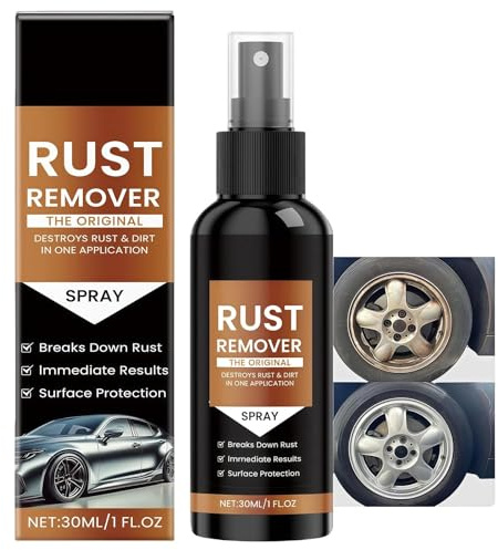 Rust Remover Spray for Cars & Metal, Fast-Acting Rust Converter with Corrosion Protection, Metal Cleaner Spray, 1PCS