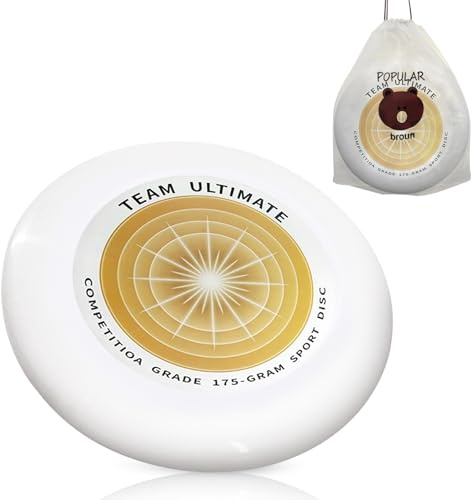 EEPLUYTY Frisbee de competición al aire libre de 175 g, disco giratorio profesional, disco Bio Ultimate para deportes al aire libre, adecuado para jugadores casuales y profesionales (bolsa de